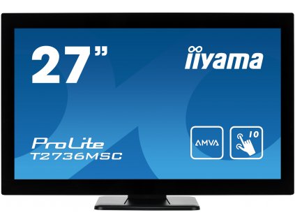 27'' LCD iiyama T2736MSC-B1 - 4ms, 300cd/m2, HDMI, VGA, DP, USB,