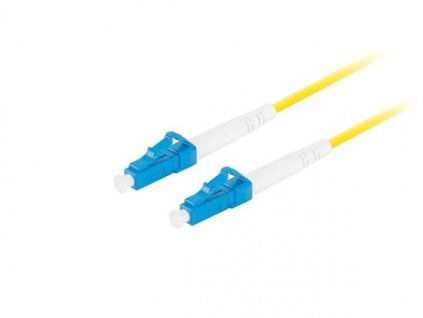 LANBERG optický patch cord SM LC/UPC-LC/UPC simplex 5m LSZH G657A1 průměr 3mm, barva žlutá FO-LULU-SS11-0050-YE Lanberg