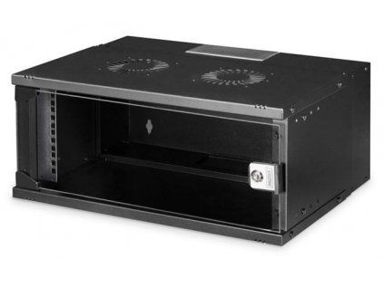 DIGITUS DN-49201 Nástěnná skříň 4U, SOHO PRO, nesmontovaná, 19", 240 x 540 x 400 mm, černá (RAL 9005) Digitus