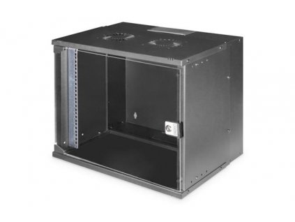 DIGITUS DN-49205 Nástěnná skříň 9U, SOHO PRO, nesmontovaná, 19", 460 x 540 x 400 mm, černá (RAL 9005) Digitus