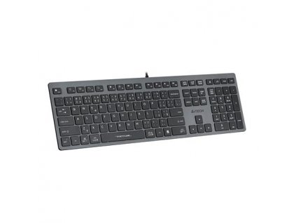 A4tech Klávesnice FX50, kancelářská klávesnice, membránová, bezdrátová, CZ/SK, Šedá FX50-GY A4Tech