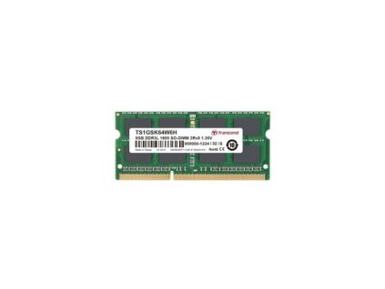 SODIMM DDR3L 8GB 1600MHz TRANSCEND 2Rx8 CL11 TS1GSK64W6H Transcend