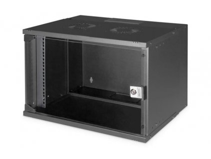 DIGITUS DN-49203 Nástěnná skříň 7U, SOHO PRO, nesmontovaná, 19", 370 x 540 x 400 mm, černá (RAL 9005) Digitus
