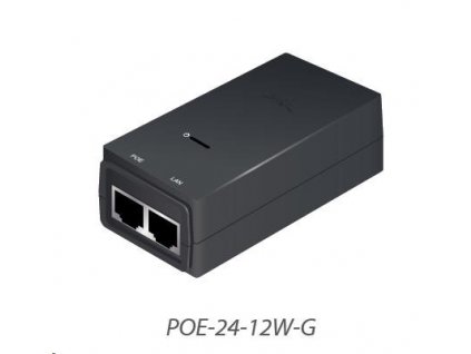 UBNT POE-24-12W-G [Gigabitový PoE adaptér 24V/0,5A (12W), vrátane. napájací kábel] POE-24-12W-G EU Ubiquiti
