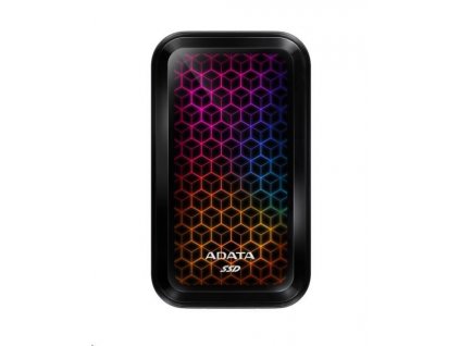 ADATA External SSD 512GB SE770G USB 3.0 černá/žlutá LED RGB ASE770G-512GU32G2-CBK
