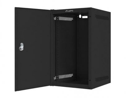 LANBERG RACK CABINET 10” WALL-MOUNT 9U/280X310 FOR SELF-ASSEMBLY WITH METAL DOOR BLACK (FLAT PACK) WF10-2309-00B Lanberg