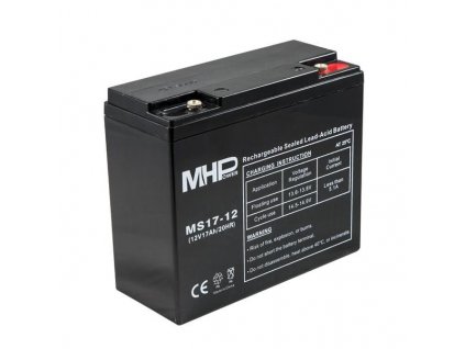 Pb akumulátor MHPower VRLA AGM 12V/17Ah (MS17-12) Carspa