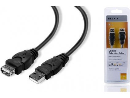 BELKIN USB 2.0 prodluž. kabel A-A, standard, 1.8 m F3U153bt1.8M Belkin