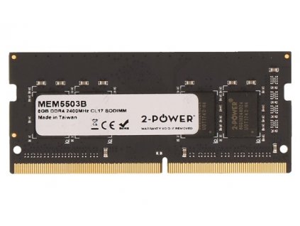 2-Power 8GB PC4-19200S 2400MHz DDR4 CL17 Non-ECC SoDIMM 2Rx8 (DOŽIVOTNÍ ZÁRUKA) MEM5503B