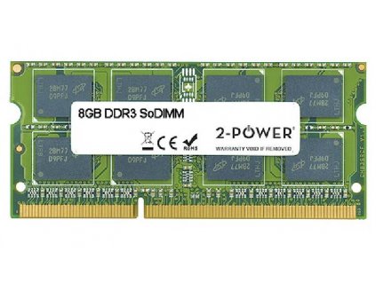 2-Power 8GB MultiSpeed 1066/1333/1600 MHz DDR3 SoDIMM 2Rx8 (1.5V / 1.35V) (DOŽIVOTNÍ ZÁRUKA) MEM0803A