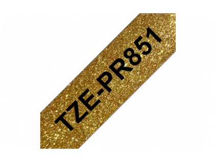 Brother - TZe-PR851 exklusivní, zlatá/černá, 24mm TZEPR851
