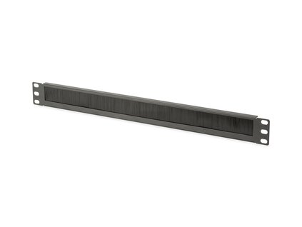 DIGITUS 1U kartáčový panel pro správu kabelů pro 483 mm (19 ”) serverové skříně , barva černá (RAL 9005) DN-97661 Digitus