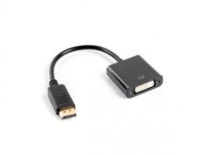 LANBERG adaptér DisplayPort (M) 1.2 na DVI-I (F) (24+5), dual link AD-0007-BK Lanberg