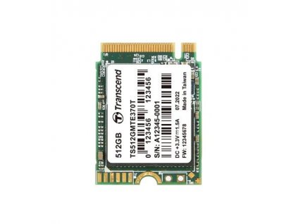 TRANSCEND MTE370T 512GB SSD disk M.2 2230, PCIe Gen3 x4 NVMe 1.3 (3D TLC), 2000MB/s R, 1100MB/s W TS512GMTE370T Transcend