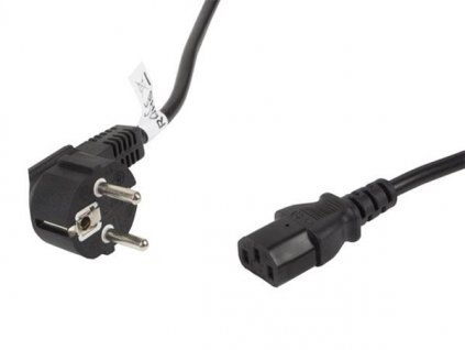 LANBERG CEE 7/7 na IEC 320 C13 POWER CORD 5M VDE černý CA-C13C-11CC-0050-BK Lanberg