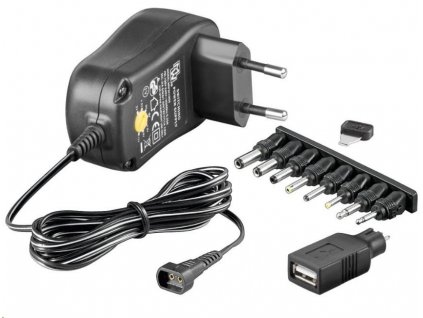 Univerzálny napájací adaptér Goobay 230V/3-12V DC 300mA ppadapter-107 PremiumCord