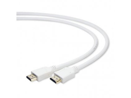 GEMBIRD CABLEXPERT HDMI-HDMI kábel 3 m, 1.4, M/M tienené, pozlátené kontakty, biele CC-HDMI4-W-10 Gembird