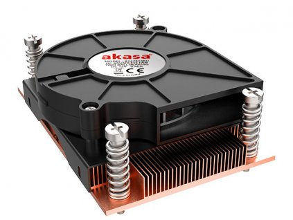 AKASA AM4 - nízkoprofilový chladič CPU s medeným chladičom AK-CC1109BP01 Akasa