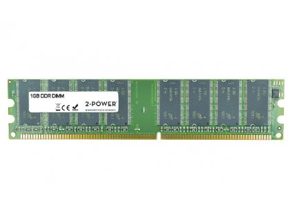 2-Power 1GB 400MHz DDR Non-ECC CL3 DIMM 2Rx8 ( DOŽIVOTNÍ ZÁRUKA ) MEM1002A