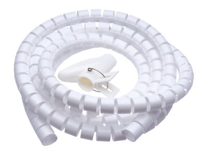 CONNECT IT rúrka na vedenie káblov WINDER, 2,5 m x 20 mm, biela (organizér káblov) CI-679 Connect IT