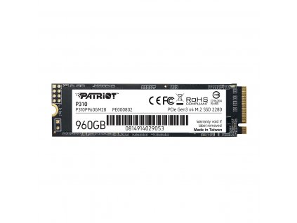SSD 960GB PATRIOT P310 M.2 NVMe, Gen3x4 P310P960GM28 Patriot