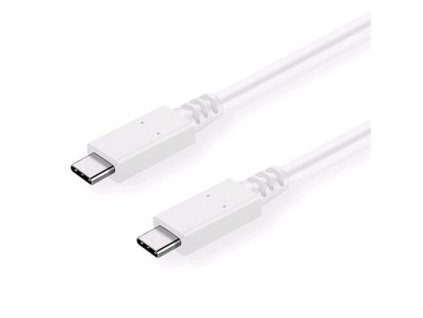 Kabel C-TECH USB 3.2, Type-C (CM/CM), PD 100W, 20Gbps, 1m, bílý CB-USB32-10W C-Tech