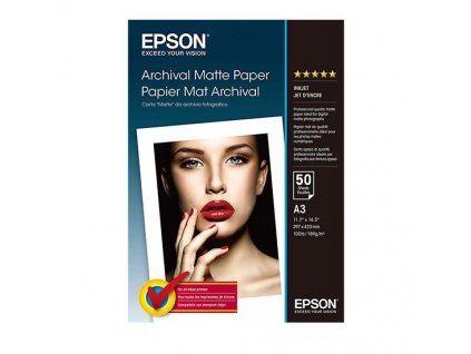 EPSON A3, Archival Matte Paper (50listů) C13S041344 Epson