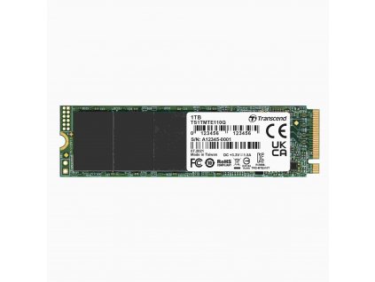 TRANSCEND SSD 110Q 1TB, M.2 2280, PCIe Gen3x4, NVMe, M-Key, QLC, bez DRAM TS1TMTE110Q Transcend