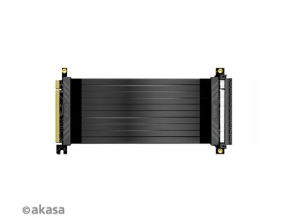 AKASA RISER BLACK X2 Premium PCIe 3.0 x 16 Stúpačka, 20 cm AK-CBPE01-20B Akasa