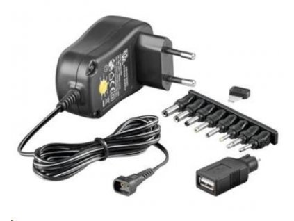 Univerzálny napájací adaptér Goobay 230V/3-12V DC 600mA ppadapter-45 PremiumCord