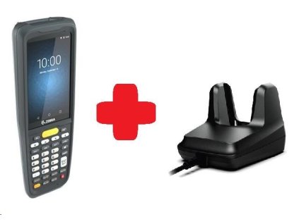 Zebra MC2200, 2D, SE4100, 2/16GB, BT, Wi-Fi, Func. Číslo., Android + kolíska KT-MC220J-2A3S2RW