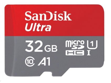Karta SanDisk MicroSDHC 32 GB Ultra (120 MB/s, A1 Class 10 UHS-I, balenie pre Android - tablet, aplikácia Memory Zone) SDSQUA4-032G-GN6TA