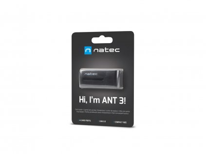 Natec ALL in One čtečka karet MINI ANT USB 2.0, M2/microSD/MMC/Ms/RS-MMC/SD/T-Flash NCZ-0560