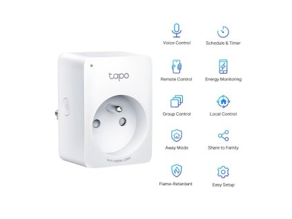 TP-link Tapo P110 WiFi mini chytrá zásuvka, Energy monitoring, 16A