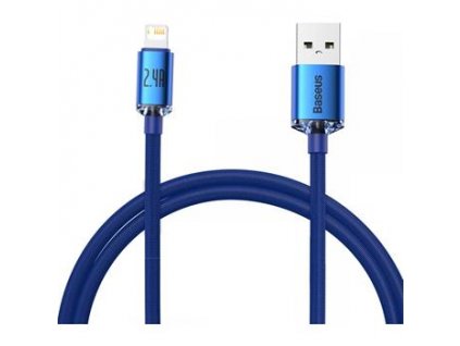 Baseus CAJY000003 Crystal Shine Series Datový Kabel USB - Lightning 20W 1,2m Blue 6932172602697 NoName