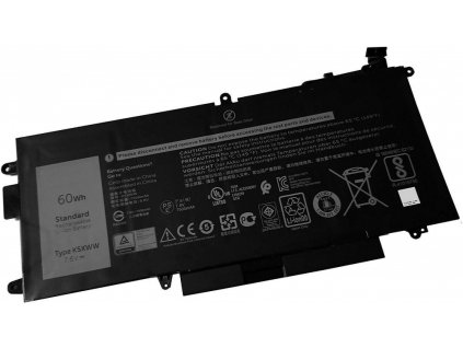 Dell Baterie 4-cell 60W/HR LI-ON pro Latitude 5289, 7389, 7390 2v1 451-BBZC