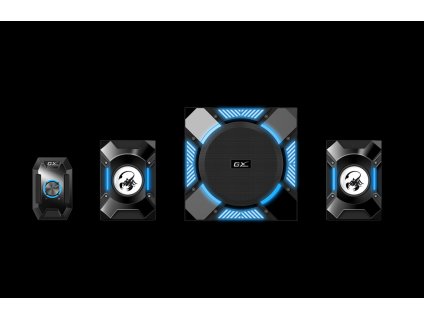 Genius repro GX GAMING SW-G2.1 1200 , Reproduktory, herní, 2.1, 36W, modré podsvícení, černé 31730044400