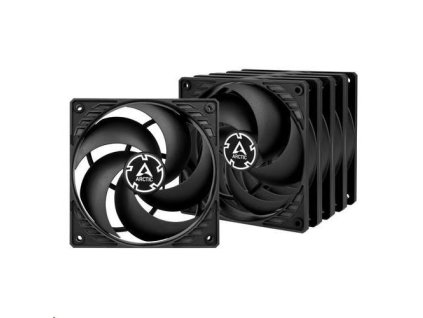 Ventilátor ARCTIC P12 120mm, hodnotné balenie (5ks), čierny ACFAN00135A Artic Cooling