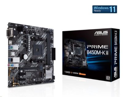 ASUS MB Sc AM4 PRIME B450M-K II, AMD B450, 2xDDR4, 1xHDMI, 1xDVI, 1xVGA, mATX 90MB1600-M0EAY0 Asus