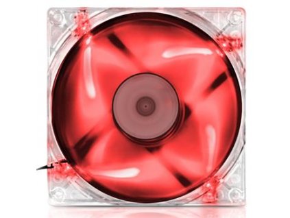 EVOLVEO ventilátor 140mm, LED červený FAN 14 RED Evolveo