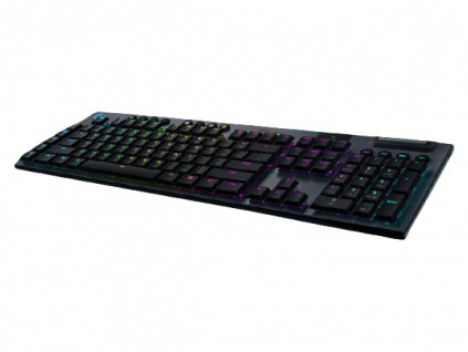 Logitech® G915 LIGHTSPEED Wireless RGB Mechanical Gaming Keyboard – GL Linear - CARBON - US INT'L - INTNL 920-008962