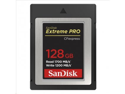 Karta SanDisk Extreme Pro CFexpress 128 GB, typ B, 1700 MB/s čítanie, 1200 MB/s zápis SDCFE-128G-GN4NN