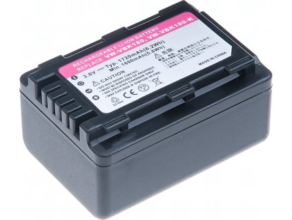 Baterie T6 power Panasonic VW-VBK180, VW-VBL090, 1720mAh, 6,2Wh, černá VCPA0027