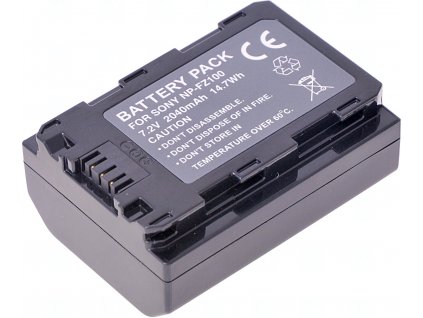 Baterie T6 power Sony NP-FZ100, 2040mAh, 14,7Wh, černá DCSO0029