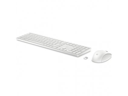 USB 650 Wireless Keyboard & Mouse SKCZ White 4R016AA-BCM HP