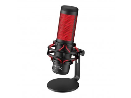 HyperX Quadcast, herní mikrofon, černý/červený 4P5P6AA HP