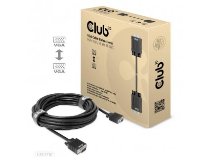 Club3D VGA kábel, M/M, 28AWG, 10 m CAC-1710 Club 3D
