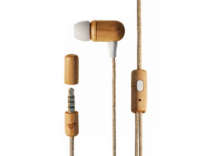 Energy Sistem Earphones Eco Cherry Wood (Mini jack, In-ear, Sustainable Wood, Hemp cable, Mic, Control talk) 450428