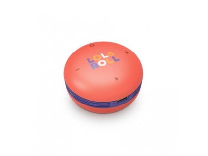Energy Sistem Lol&Roll Pop Kids Speaker Orange, Přenosný Bluetooth repráček s výkonem 5 W a funkcí omezení výkonu 454983