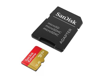 Karta SanDisk micro SDXC 512GB Extreme (190 MB/s Class 10, UHS-I U3 V30) + adaptér SDSQXAV-512G-GN6MA